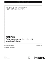 Datasheet 74ABT620DB manufacturer Philips