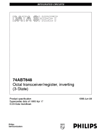 Datasheet 74ABT648DB manufacturer Philips