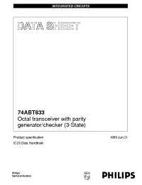Datasheet 74ABT833D manufacturer Philips