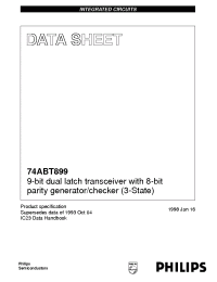 Datasheet 74ABT899DB manufacturer Philips