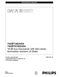 Datasheet 74ABTH162245A manufacturer Philips