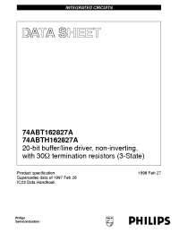 Datasheet 74ABTH162827A manufacturer Philips