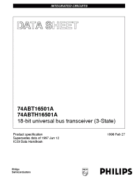 Datasheet 74ABTH16501A manufacturer Philips