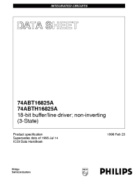 Datasheet 74ABTH16825A manufacturer Philips