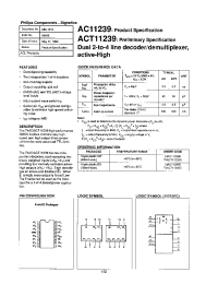 Datasheet 74ACT11239D manufacturer Philips