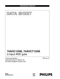 Datasheet 74AHC1G08 manufacturer Philips