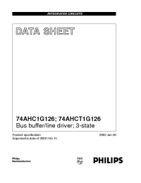 Datasheet 74AHC1G126 manufacturer Philips