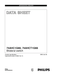 Datasheet 74AHC1G66 manufacturer Philips