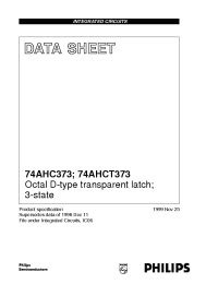 Datasheet 74AHC373 manufacturer Philips