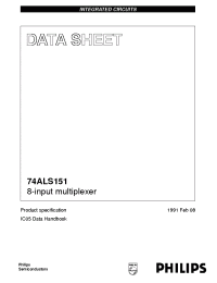 Datasheet 74ALS151D manufacturer Philips