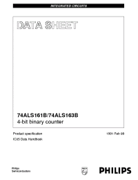 Datasheet 74ALS161BN manufacturer Philips