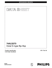 Datasheet 74ALS273 manufacturer Philips