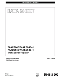Datasheet 74ALS646-1 manufacturer Philips