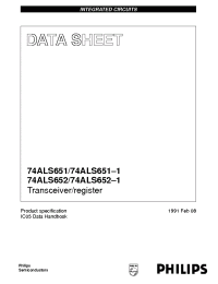Datasheet 74ALS651 manufacturer Philips