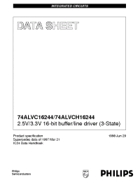 Datasheet 74ALVC16244DGG manufacturer Philips
