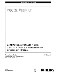 Datasheet 74ALVC16245DGG manufacturer Philips