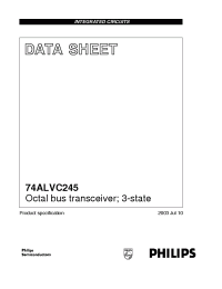 Datasheet 74ALVC245 manufacturer Philips