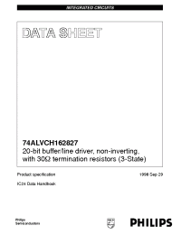Datasheet 74ALVCH162827 manufacturer Philips