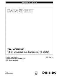Datasheet 74ALVCH16500 manufacturer Philips