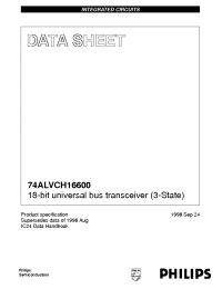 Datasheet 74ALVCH16600 manufacturer Philips