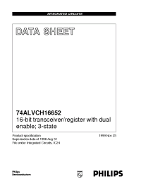 Datasheet 74ALVCH16652 manufacturer Philips