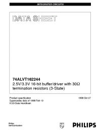 Datasheet 74ALVT162244 manufacturer Philips