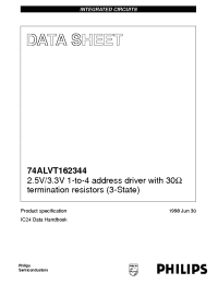 Datasheet 74ALVT162344DL manufacturer Philips