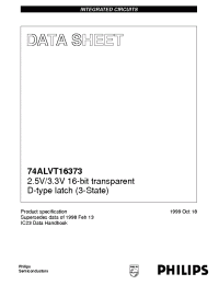 Datasheet 74ALVT16373DGG manufacturer Philips