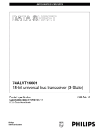 Datasheet 74ALVT16601DGG manufacturer Philips