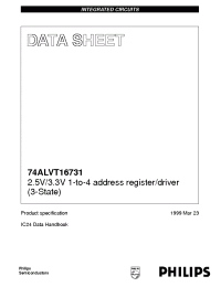 Datasheet 74ALVT16731 manufacturer Philips