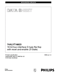 Datasheet 74ALVT16823DGG manufacturer Philips