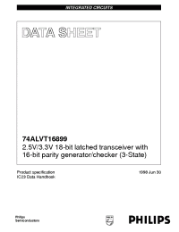 Datasheet 74ALVT16899 manufacturer Philips