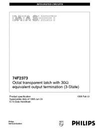 Datasheet 74F2373 manufacturer Philips