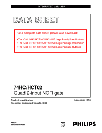 Datasheet 74HC02D manufacturer Philips