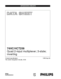 Datasheet 74HC258DB manufacturer Philips