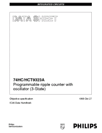 Datasheet 74HC9323A manufacturer Philips