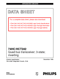 Datasheet 74HC/HCT242 manufacturer Philips