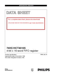 Datasheet 74HC/HCT40105 manufacturer Philips