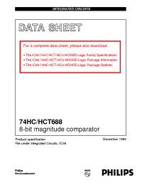 Datasheet 74HC/HCT688 manufacturer Philips