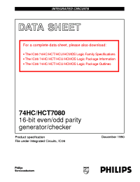 Datasheet 74HC/HCT7080 manufacturer Philips