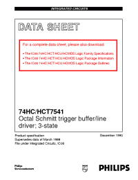 Datasheet 74HC/HCT7541 manufacturer Philips