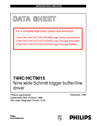 Datasheet 74HC/HCT9015 manufacturer Philips