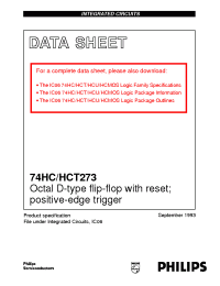 Datasheet 74HCT273D manufacturer Philips