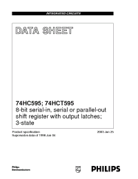 Datasheet 74HCT595DB manufacturer Philips