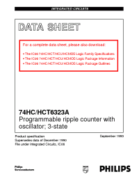 Datasheet 74HCT6323A manufacturer Philips