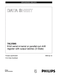 Datasheet 74LV595PW manufacturer Philips