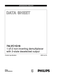 Datasheet 74LVC1G18GV manufacturer Philips