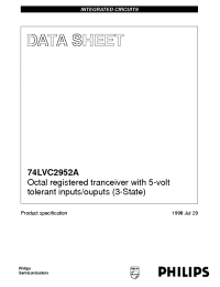 Datasheet 74LVC2952A manufacturer Philips