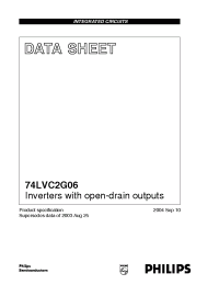 Datasheet 74LVC2G06GM manufacturer Philips