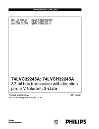 Datasheet 74LVCH32245A manufacturer Philips
